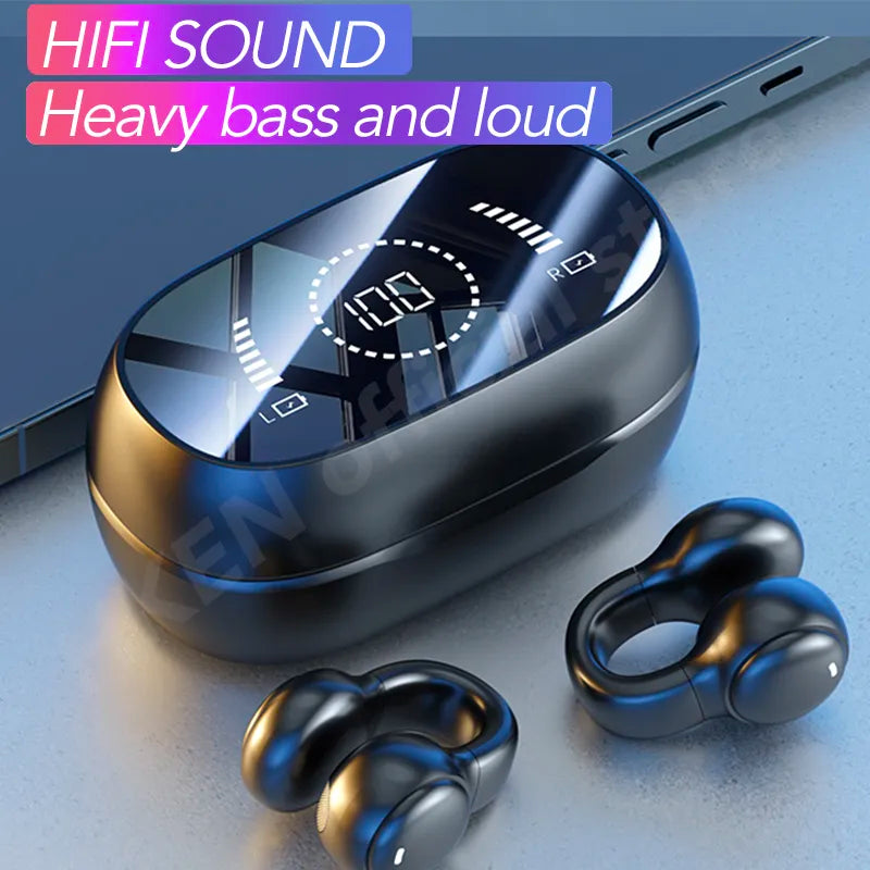 High Quality Bone Conduction Wireless Headphones Bluetooth Gaming Headsets Noise Canceling Sport Earphones for xiaomi iphone Carafolli